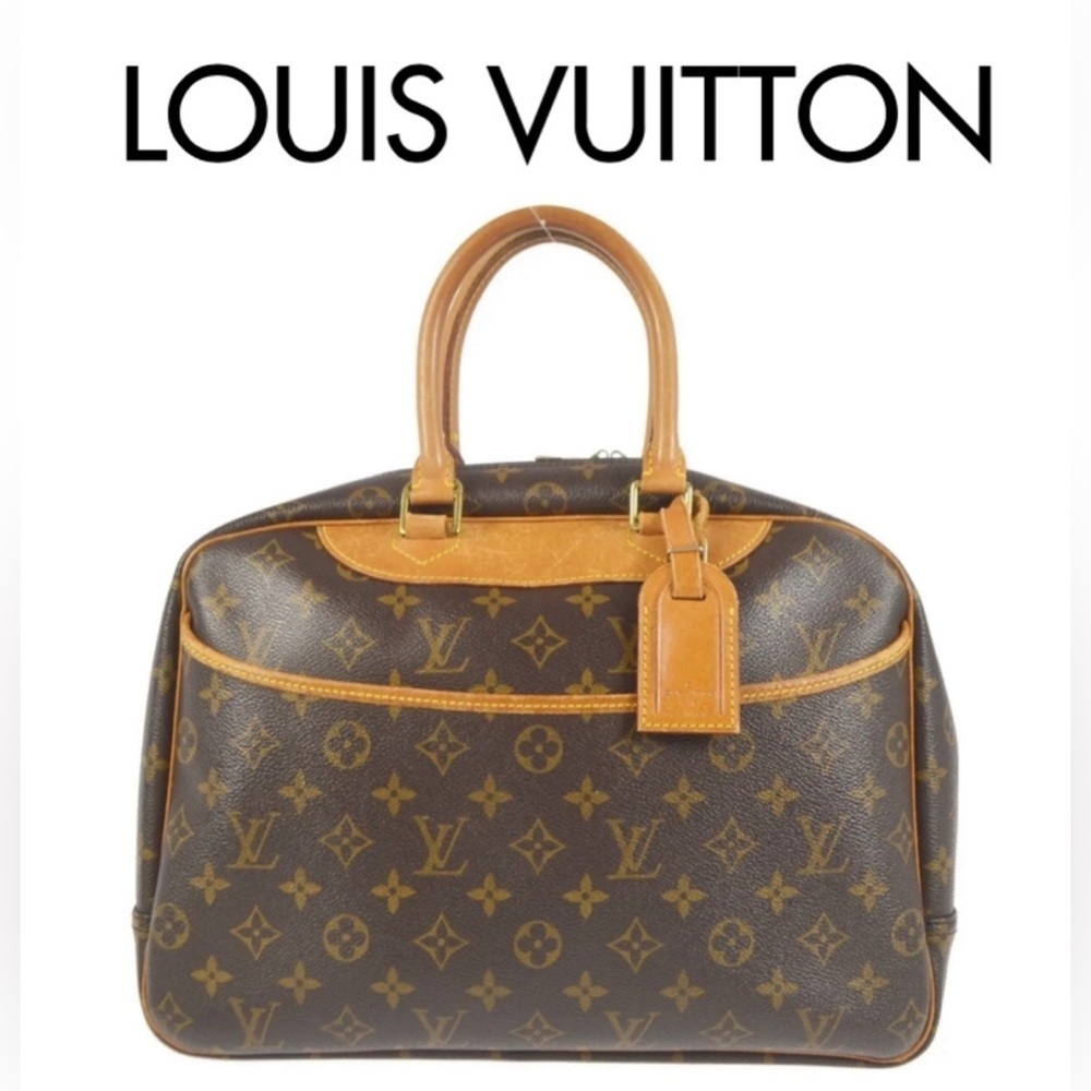 Louis Vuitton Deauville Bowling Vintage Handbag Monogram Vanity Travel Bag 👜